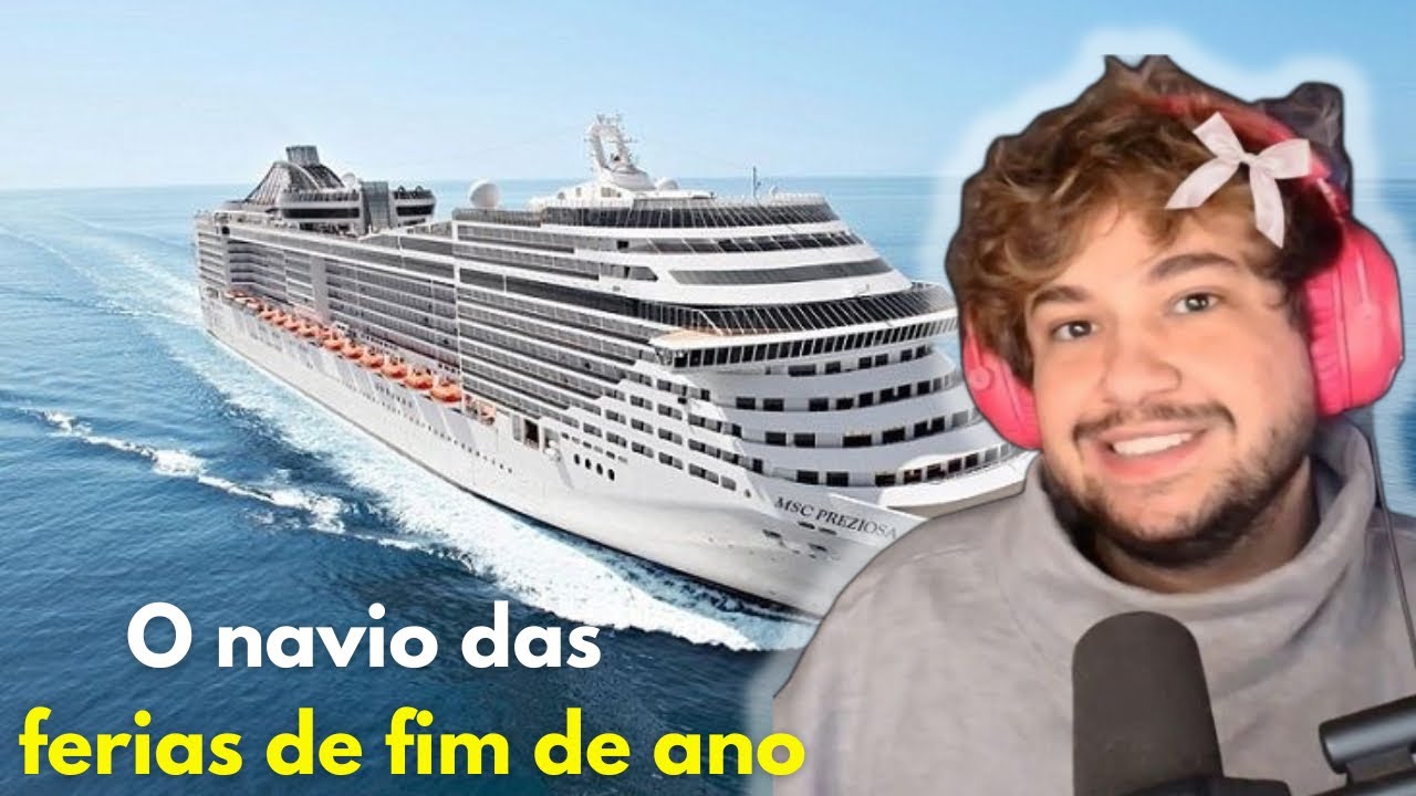 Brino reagindo ao cruzeiro MSC que vai passar as férias!!!