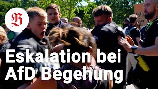 Thumbnail for AfD-Politiker aus dem Görlitzer Park eskortiert – lautstarker Protest stoppt Begehung
