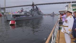 Парад военных кораблей в честь Дня ВМФ России во Владивостоке