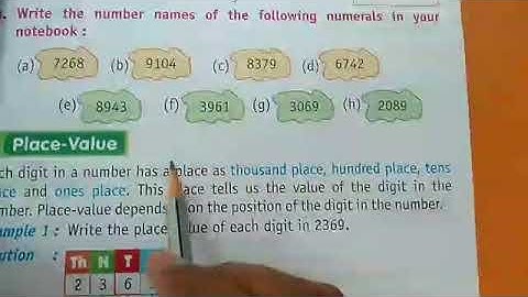 Maths Class 3 L-1 Number and Numeration Ex-1.2