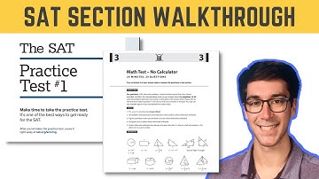 SAT Practice Test 1 Math No Calculator (2021) | No Fluff Walkthrough!