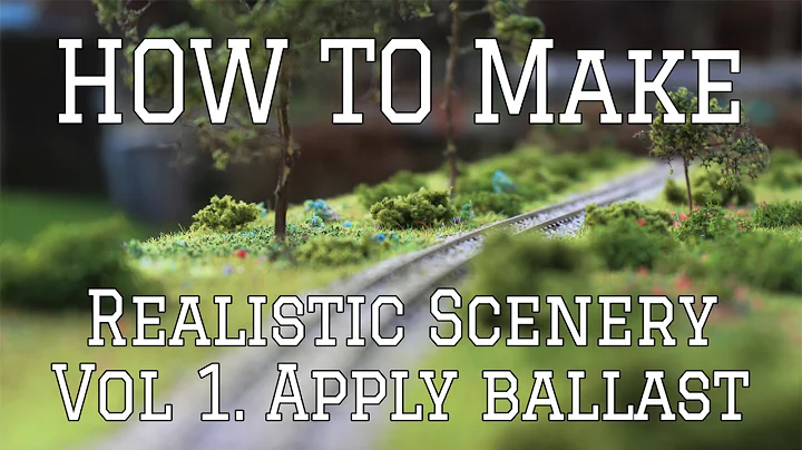 How to ballast your model train tracks - How to make realistic scenery  - Cheap, Easy and Fast!