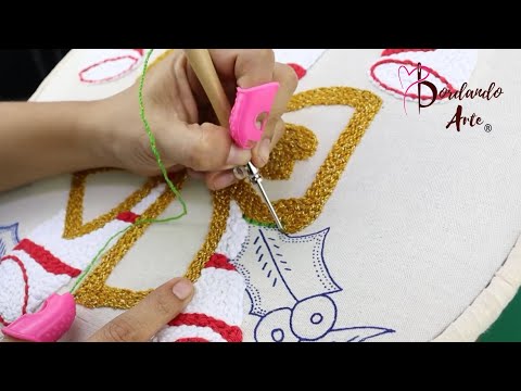 ¡Bastónes navideños! ?????BORDADO NAVIDEÑO CON AGUJA MÁGICA! ???¡es muy fácil!