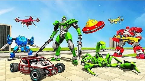 SCORPION ROBOT TRANSFORM | UFO AND CAR | CHARI GAMES
