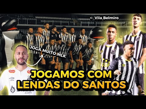 JOGO REAL CONTRA ÍDOLOS DO SANTOS 🤯 #futebol #neymar #santos