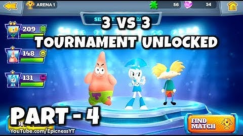Super Brawl Universe - Part 4 Tournament Unlocked 3 v 3 Walkthrough Gameplay (iOS, Android)