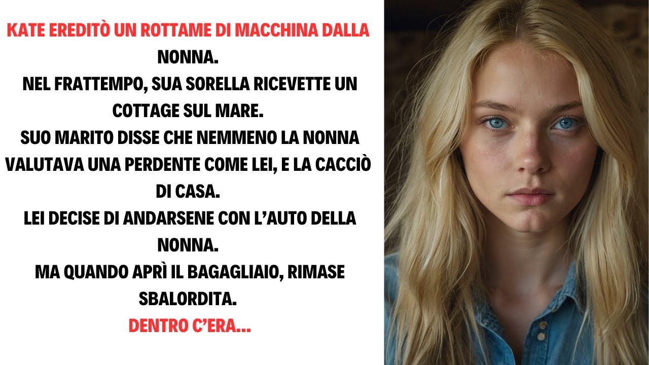 KATE EREDITÒ UN ROTTAME DI MACCHINA DALLA NONNA.NEL FRATTEMPO, SUA SORELLA RICEVETTE UN COTTAGE SUL
