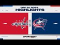 NHL Highlights | Capitals vs. Blue Jackets - December 21, 2023