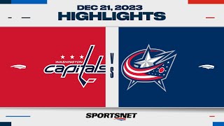 NHL Highlights | Capitals vs. Blue Jackets - December 21, 2023