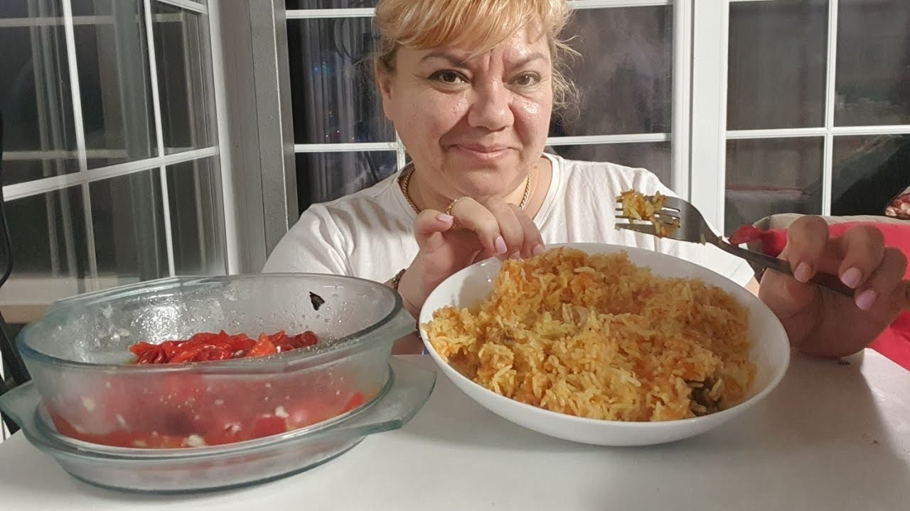 МУКБАНГ😂 Я КАК ШВЕЙНАЯ МАШИНКА БлиН😜MUKBANG RICE🍚#mukbang #rice