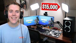 My $15,000 Fortnite Gaming Setup! - 2022 Setup Room Tour!