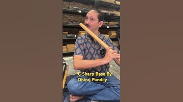C Sharp Base Indonesia  Bamboo Flute Played by Dhiraj Pandey🎶. #bansuri #flute #music #punamflutes