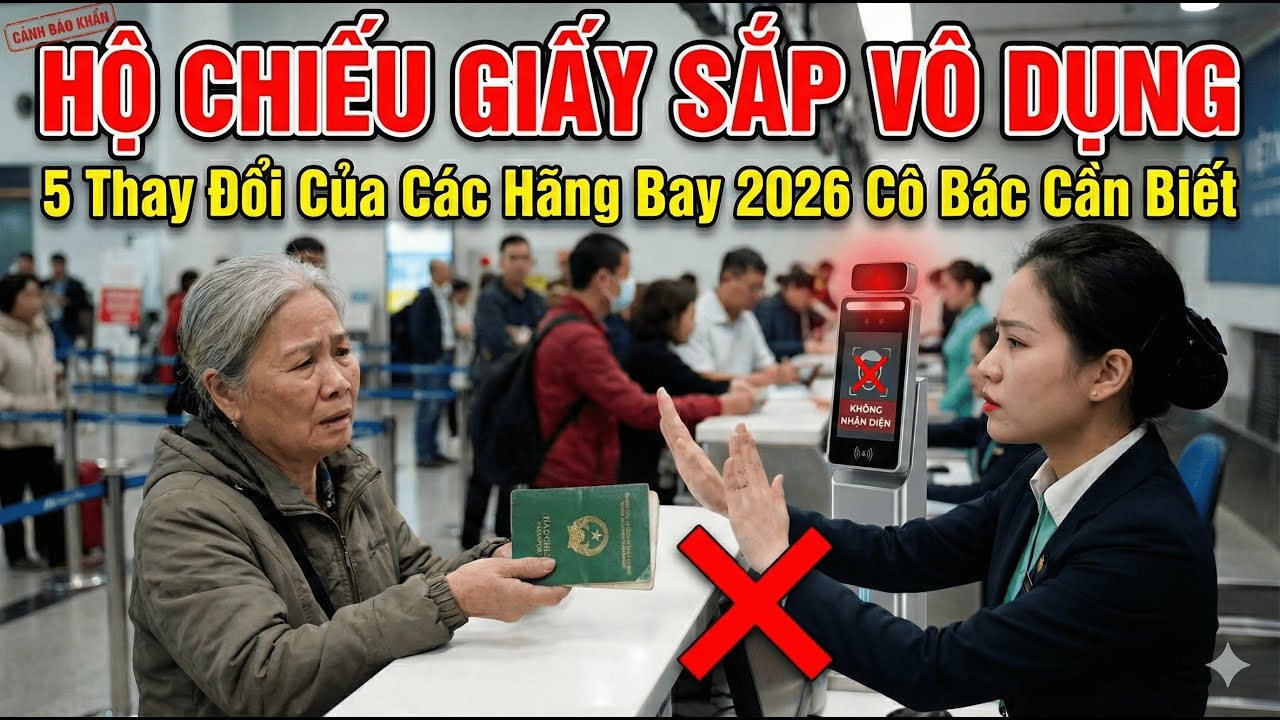HỘ CHIẾU GIẤY SẮP VÔ DỤNG? 5 THAY ĐỔI CỦA CÁC HÃNG BAY 2026 CÔ BÁC CẦN BIẾT