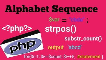 Alphabet Sequence in PHP || String Alphabet Sequence in PHP ||  PHP Tutorial in Hindi