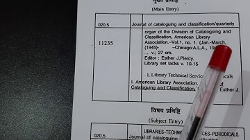 Periodical publication & Serial entry.AACR-2 cataloguing