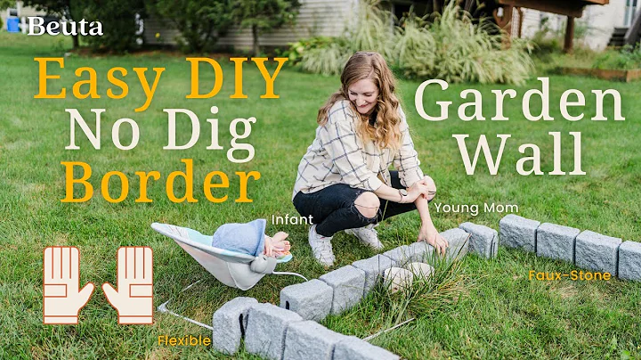 Stay-At-Home Mom Creates DIY Garden Bed Project | Flexible Rock Landscape Edging