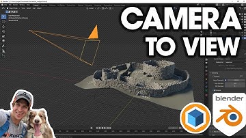 How to Move The Camera to Your View - Blender QUICK TIP!