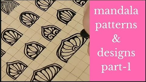 mandala patterns and designs part-1 || basic mandala patterns for beginners || Priya perla