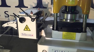 High speed CNC press with twin servo feed and decoiler punching caps