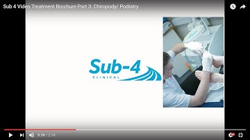 Sub 4 Video Treatment Brochure Part 3: Chiropody/ Podiatry