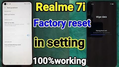 Realme 7i factory reset in setting // how to factory reset in setting realme 7i //factory reset 7i