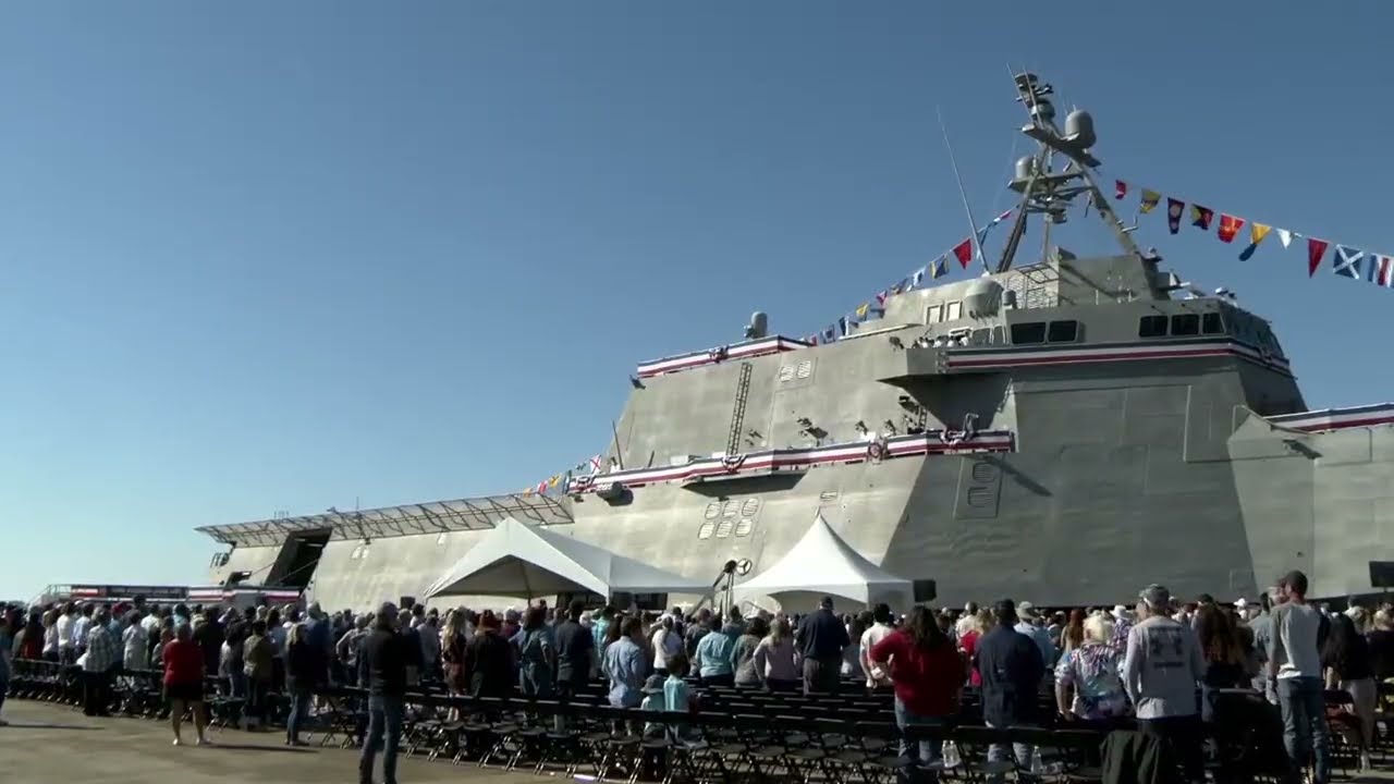 Commissioning the USS Pierre Independence Class Littoral Combat Ship