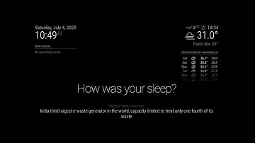 Magic Mirror on Raspberry PIE part 2