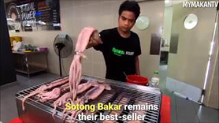 HUGE Squid and JUMBO Freshwater Prawns at Bawal Power Sempoi Cyberjaya