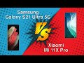 Samsung Galaxy S21 Ultra 5G vs Xiaomi Mi 11X Pro
