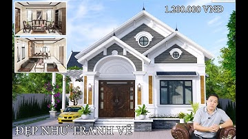 MH00106 - Mẫu nhà vườn hơn 200m2 chỉ 1,2 tỷ đồng đẹp nhất ĐỒNG THÁP