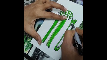 easy tortoise drawing 🐢 #shortsvideo #artandcraft #drawing