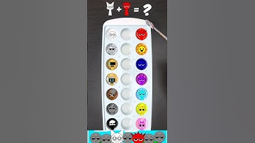 Guess the color of the character and the horror character💀Color mixing Sprunki #satisfying #sprunki