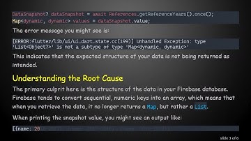 Understanding DataSnapshot in Flutter