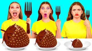 Big, Medium and Small Plate Challenge | Awesome Kitchen Tricks by BaRaFun Challenge