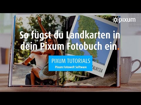 Landkarten in ein Fotobuch einfügen | Pixum Fotowelt Software