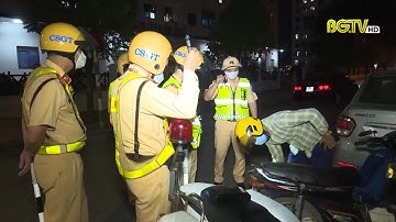 CSGT TP Bắc Giang tăng cường xử lý vi phạm nồng độ cồn