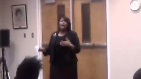 Kesha Riley singing Tomorrow