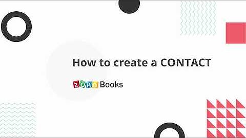 How to create customers and vendors in Zoho Books | India