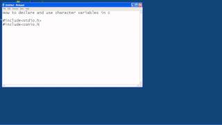 How to Declare and Use Character Variables in C