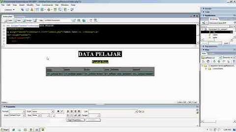 Cara membuat aplikasi crud dengan menggunakan macromedia