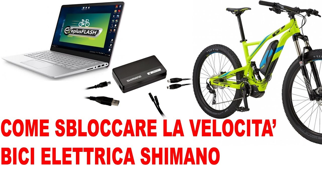 COME MODIFICARE LA BICI ELETTRICA CON MOTORE SHIMANO STEPS e8000 - YouTube