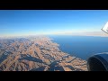 Take off from Sharm El-Sheikh. Views of the Sinai, Red Sea and Egyptian Desert
