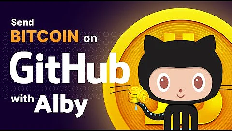 How To Send Bitcoin On GitHub Using Alby