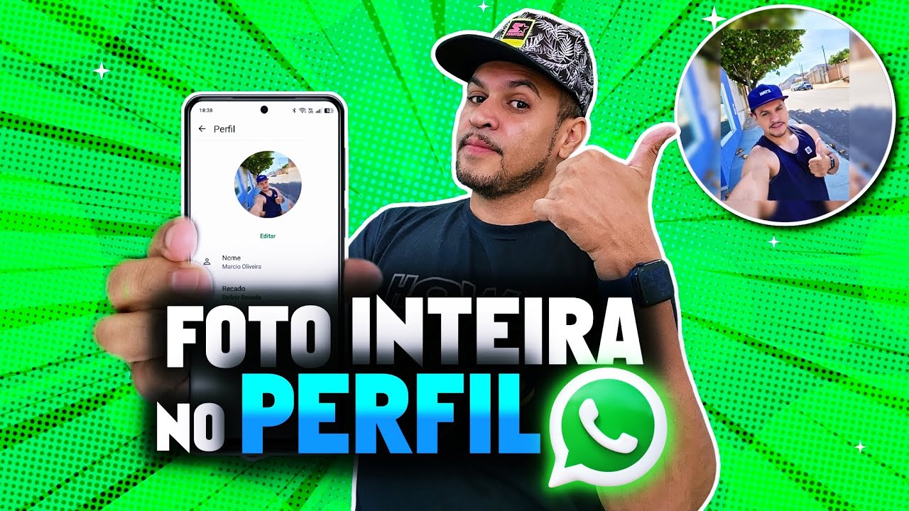 ATUALIZADO! Como Colocar Foto Inteira no Perfil do WhatsApp - YouTube