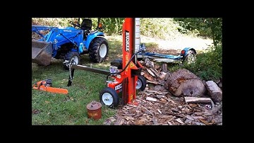 HUSKEE 22 TON LOG SPLITTER REVIEW