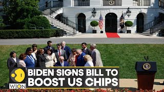 US invests over $200 billion in chip manufacturing, Biden signs bill | Latest World News | WION
