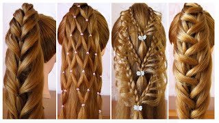 4 Fancy Ponytail Hairstyles for Wedding Party | Cute Hairstyles | Queues de Cheval Simples et Belles