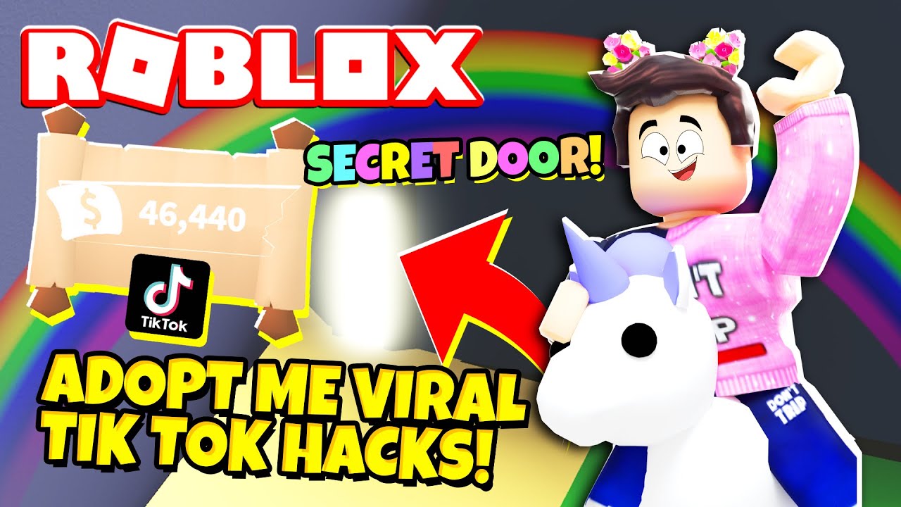 Testing Working Viral Tik Tok Hacks In Adopt Me Roblox Youtube - testing roblox hacks