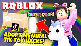 Today we test working viral tik tok hacks in roblox adopt me. this was
highly requested. which hack do you like best me?