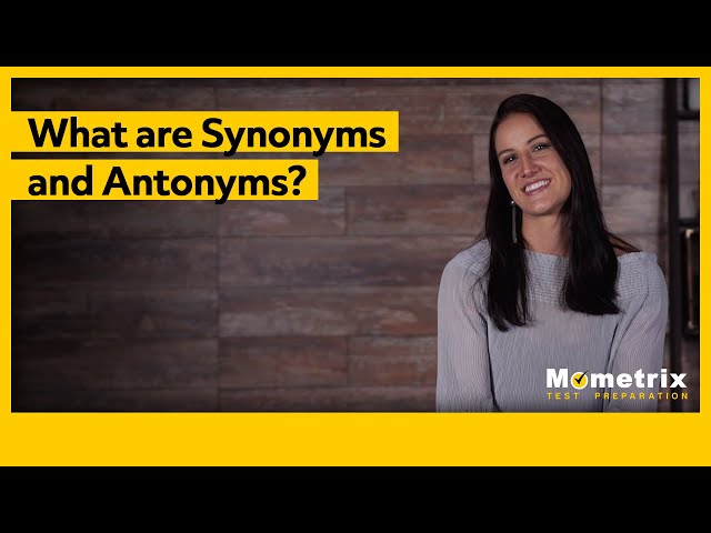 Grammar Tutorial - Synonyms and Antonyms